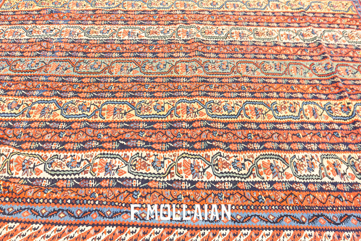 Kilim Rug Senneh Striped Design n°:555947